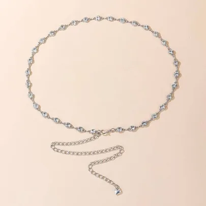 Rhinestone Chain Belt by FRIFUL