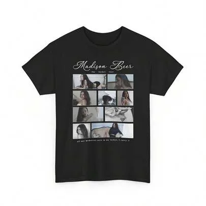 Madisons Beer Locket Tour Graphic T-Shirt Album Merch Tee by SHEIN
