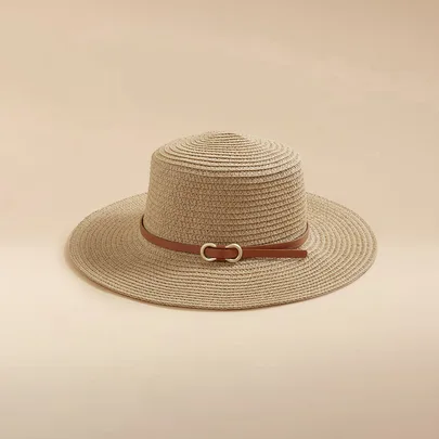 Minimalist British Style Flat Top Sun Hat by Glizzene