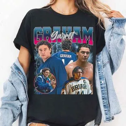 Garrett Graham T-Shirt Briar University Hockey Romance Tee Off-Campus Book Merch by SHEIN