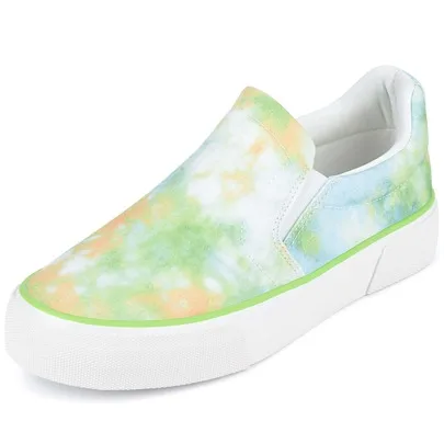 JENN ARDOR Low Top Slip on Canvas Sneakers by SHEIN