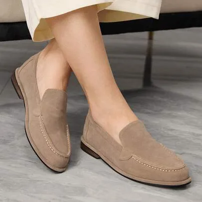 Casual Commute Minimalist Comfortable Slip-On Flats by Sleekvia