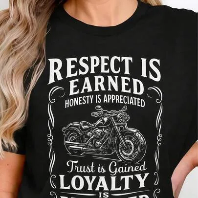Biker Quote Vintage Motorcycle Graphic T-Shirt by SHEIN
