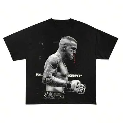 Dustin Poirier the Diamond 90s Retro TShirt Boxing Fans Vintage Graphic Tee by SHEIN