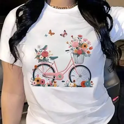 Oversized Short Sleeve Round Neck T-Shirt