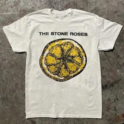 Stone Roses 90s Lemon Anthology T-Shirt by SHEIN