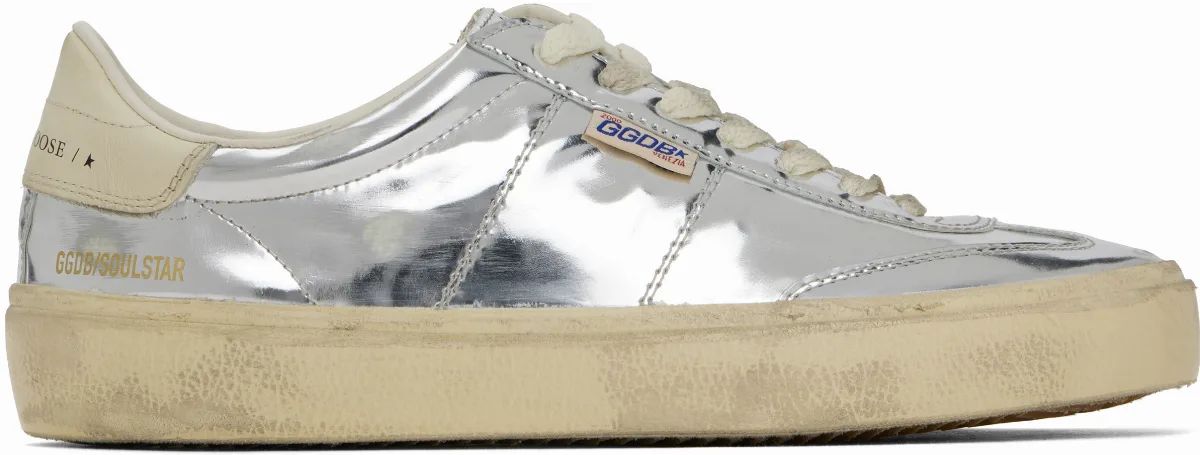 Silver Soul Star Sneakers by Golden Goose