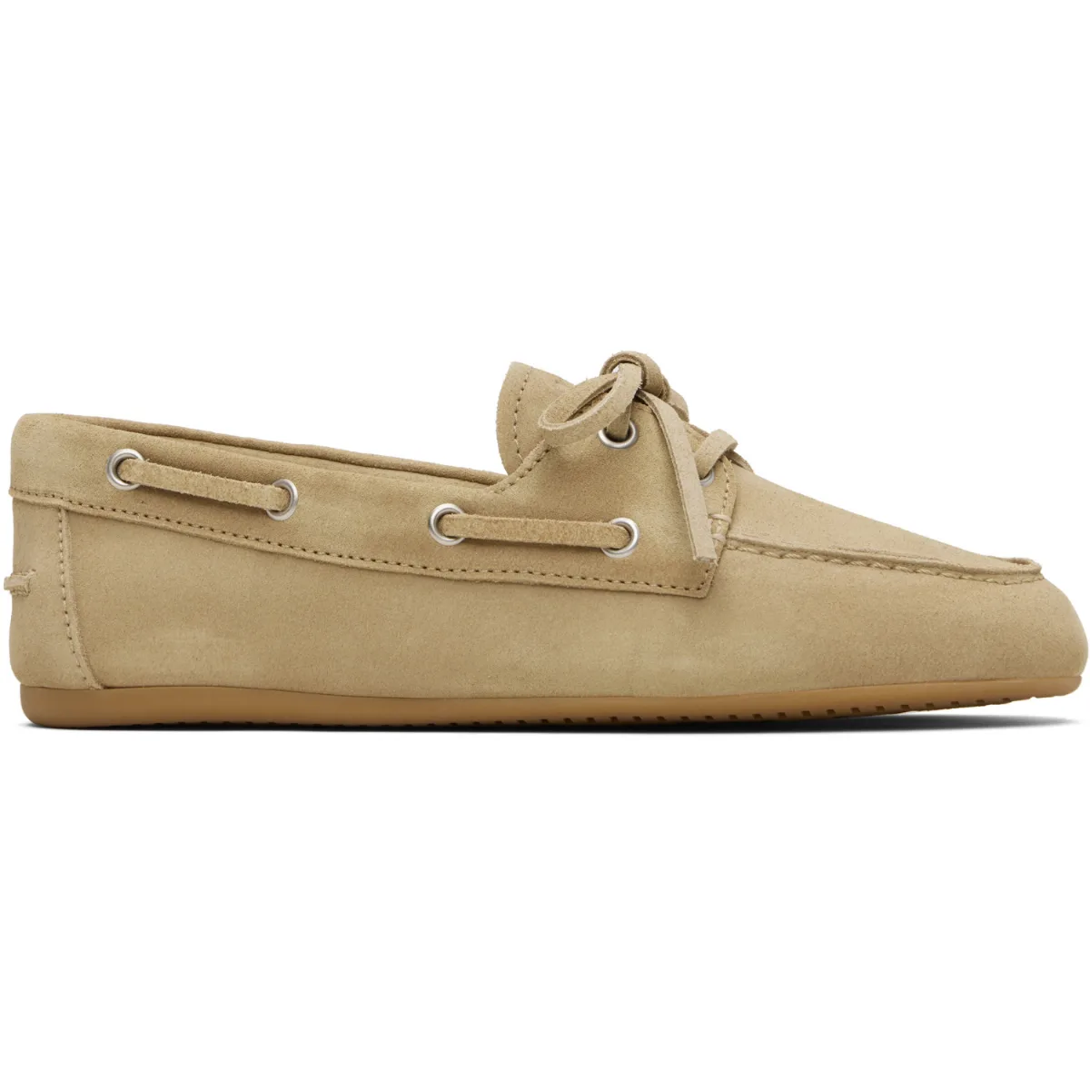 Faded Unlined Suede Boat Shoes