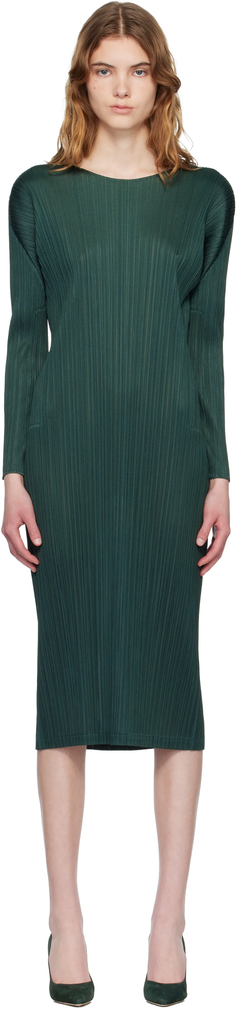 Green Monthly Colors December Midi Dress