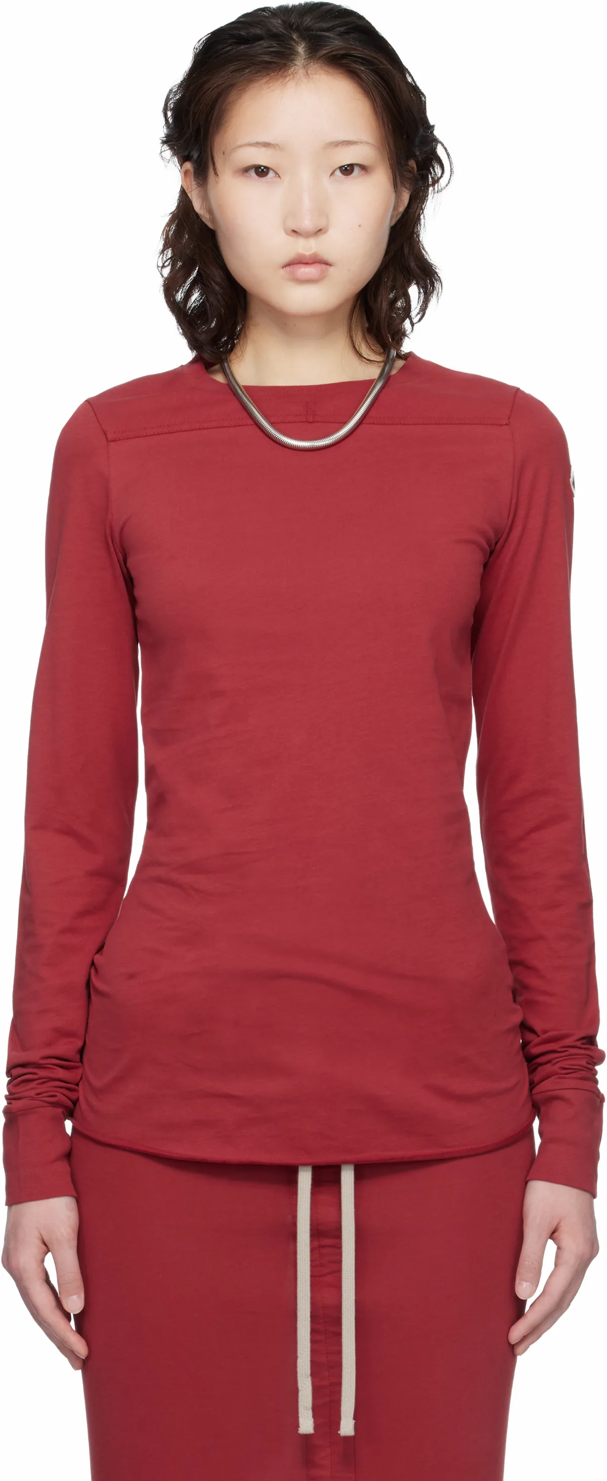 Moncler + Rick Owens Red Girder LS T-shirt