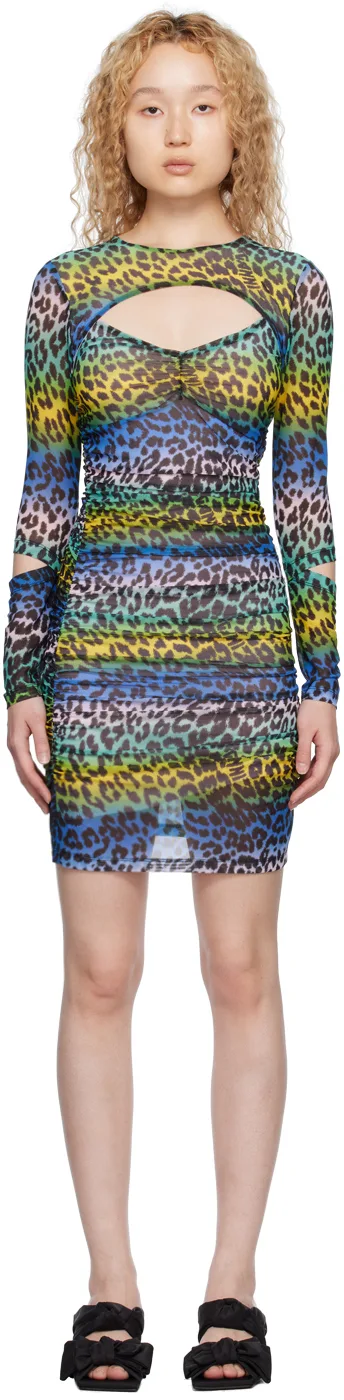 Multicolor Leopard Minidress