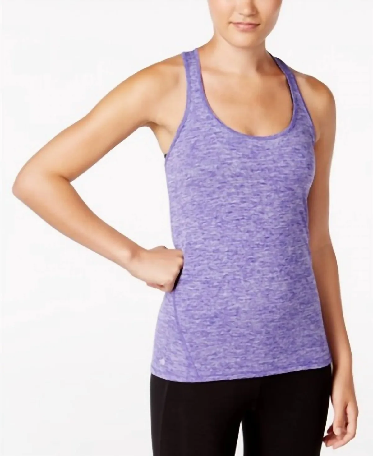 Activewear Rapidry Heathered Racerback Tank Top by Ideology