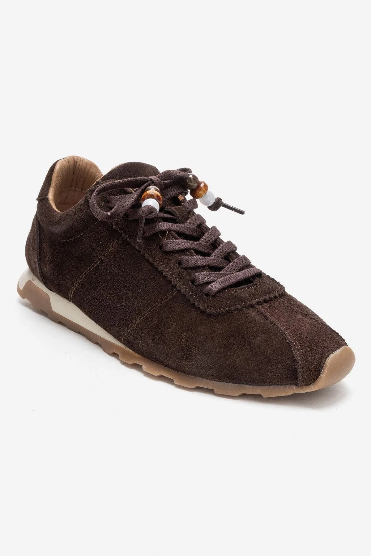 Brea Leather Embellished Sneaker by Forever & Always Shoes