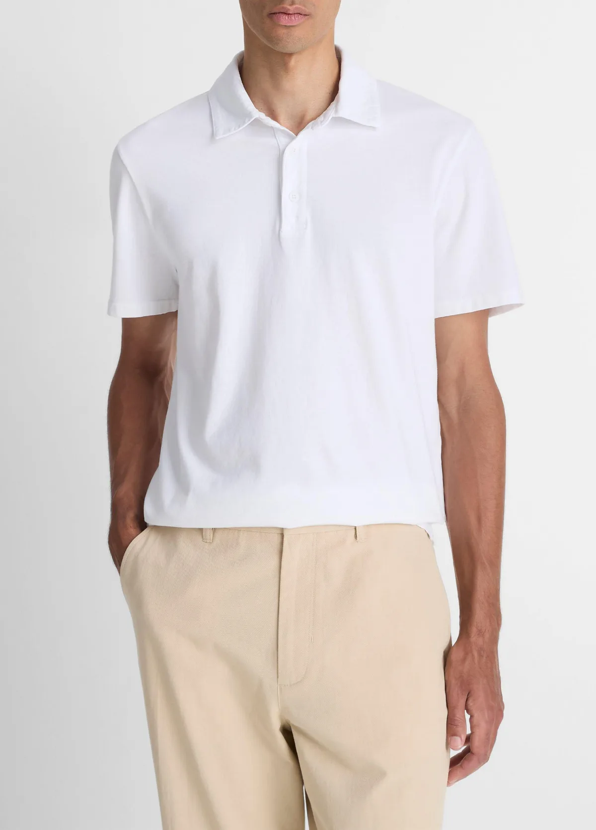Garment Dye Cotton Polo Shirt