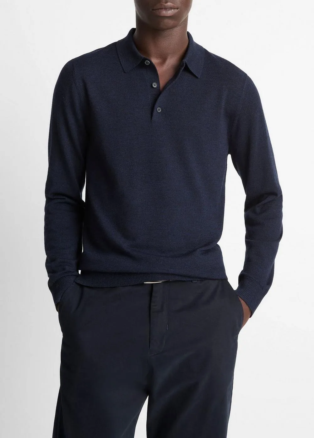 Wool Polo Sweater