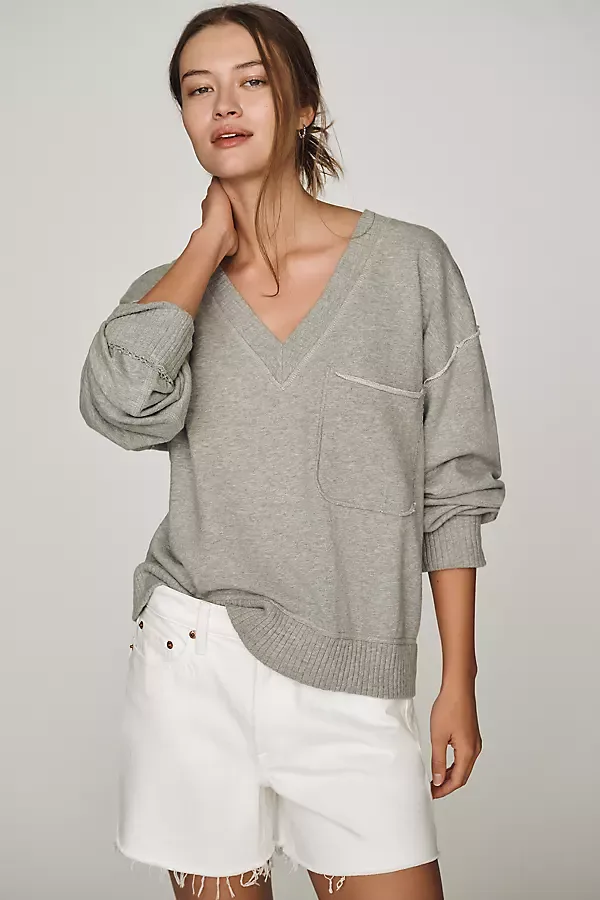 The Montana Pocket Knit Top by Pilcro