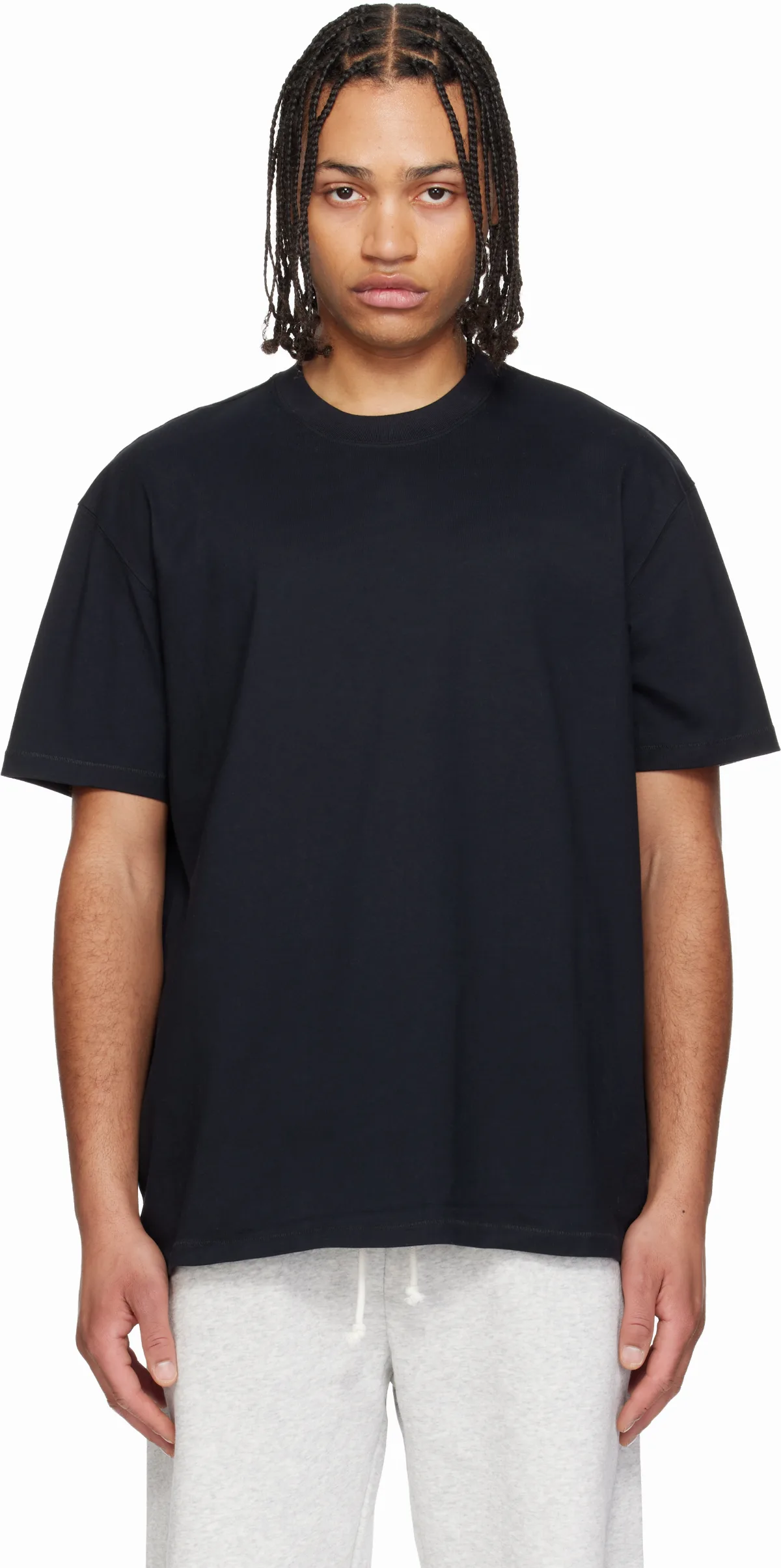 Black Heavyweight Cotton Relaxed T-shirt