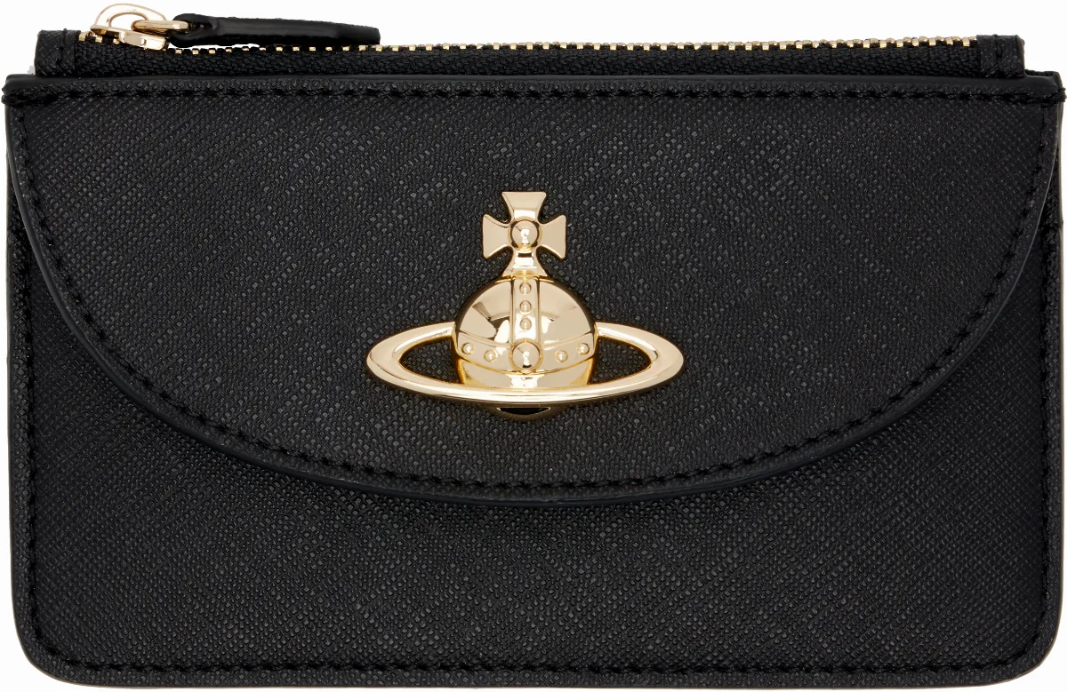 Black Half Moon Card Holder by Vivienne Westwood