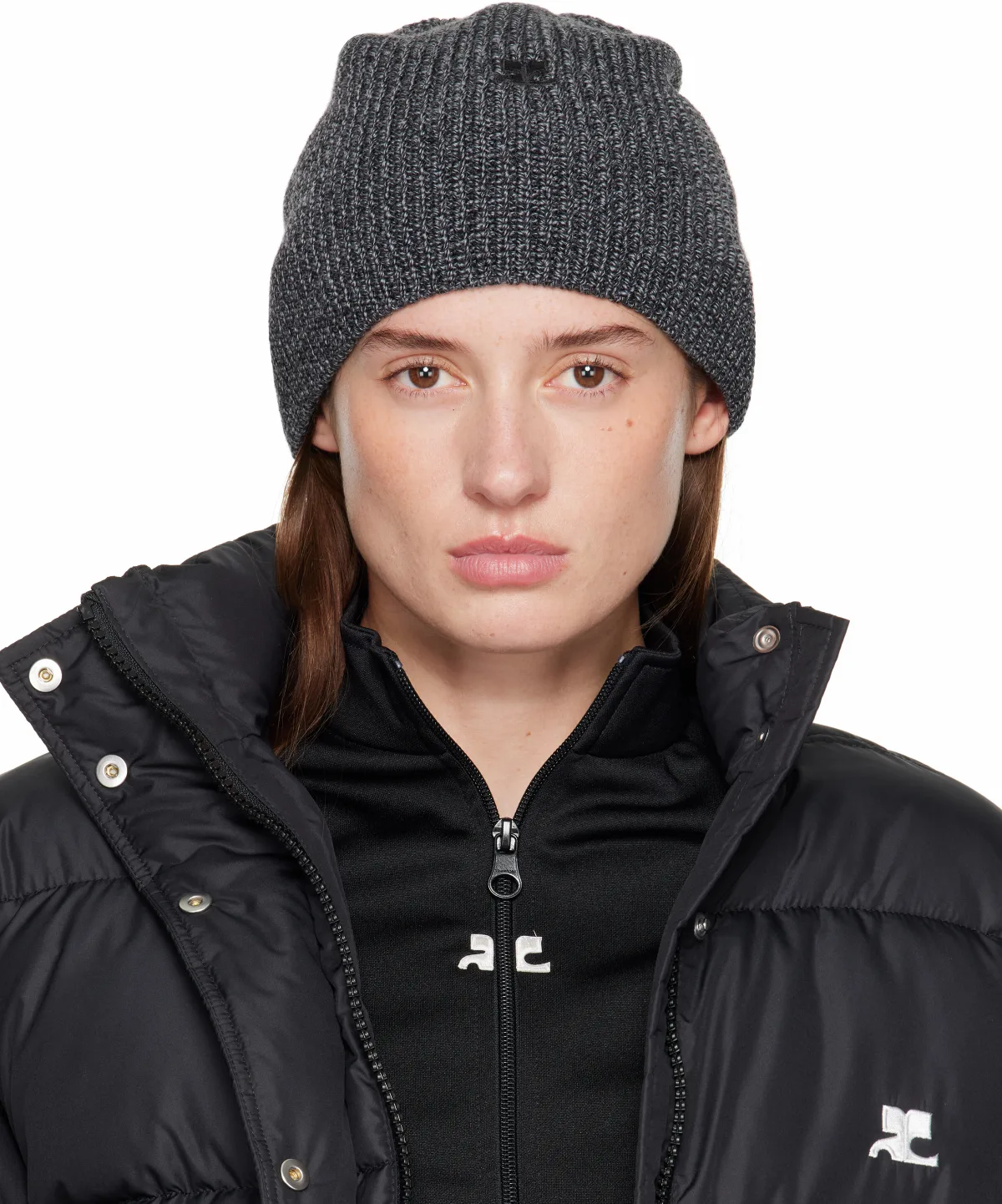 Gray AC Light Wool Beanie