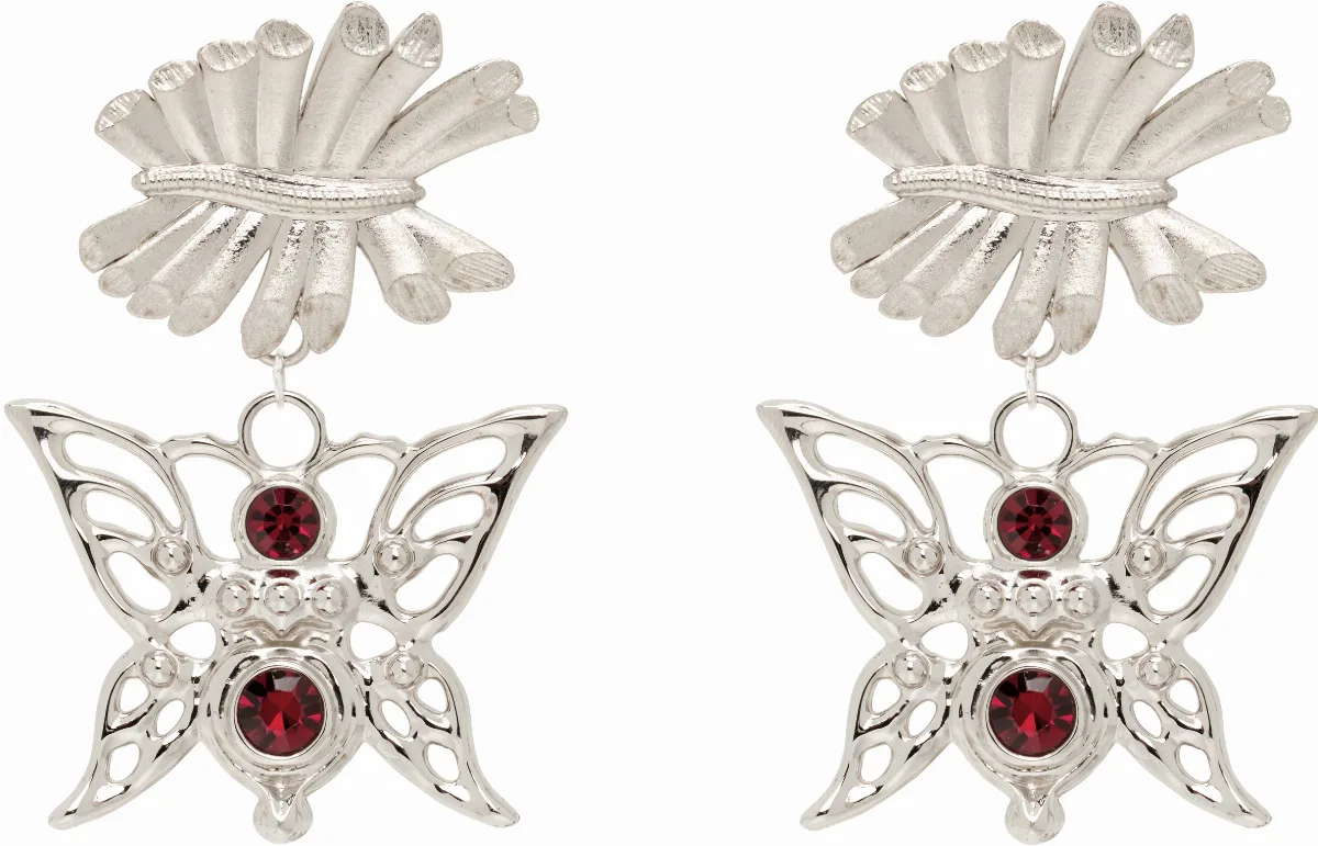 Barbed Bug Drop Earrings