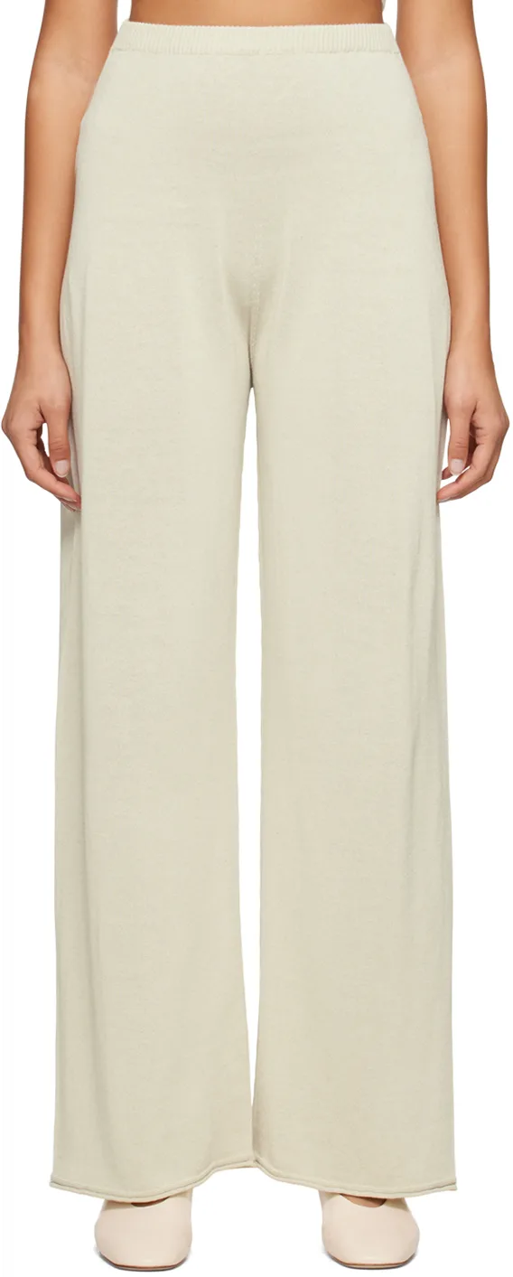 Beige Semi-Sheer Lounge Pants