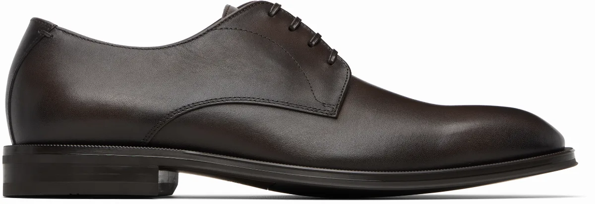 Brown Stitching-Detail Derbys
