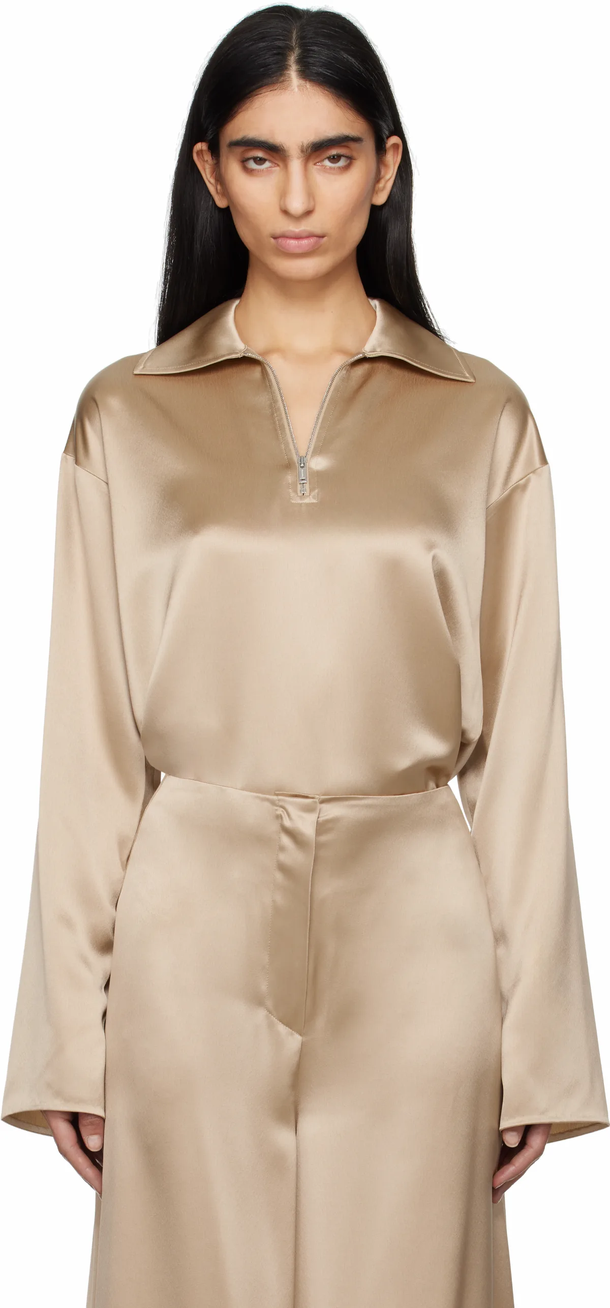 Beige Mencia Blouse