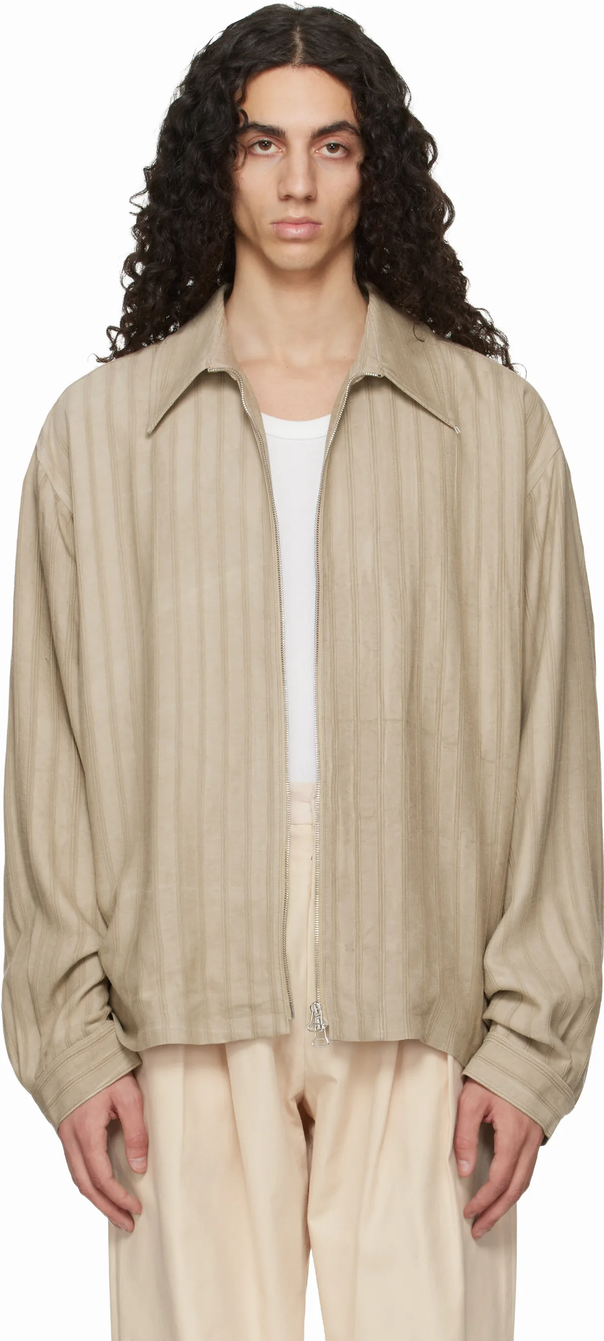 Beige Garden Jacket by colbo