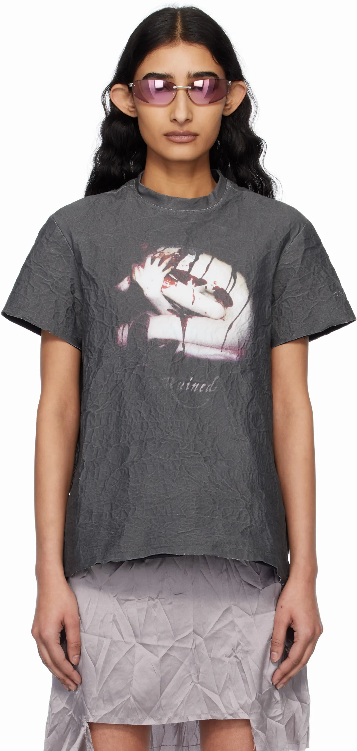 Gray Metal T-shirt by Liza Keane