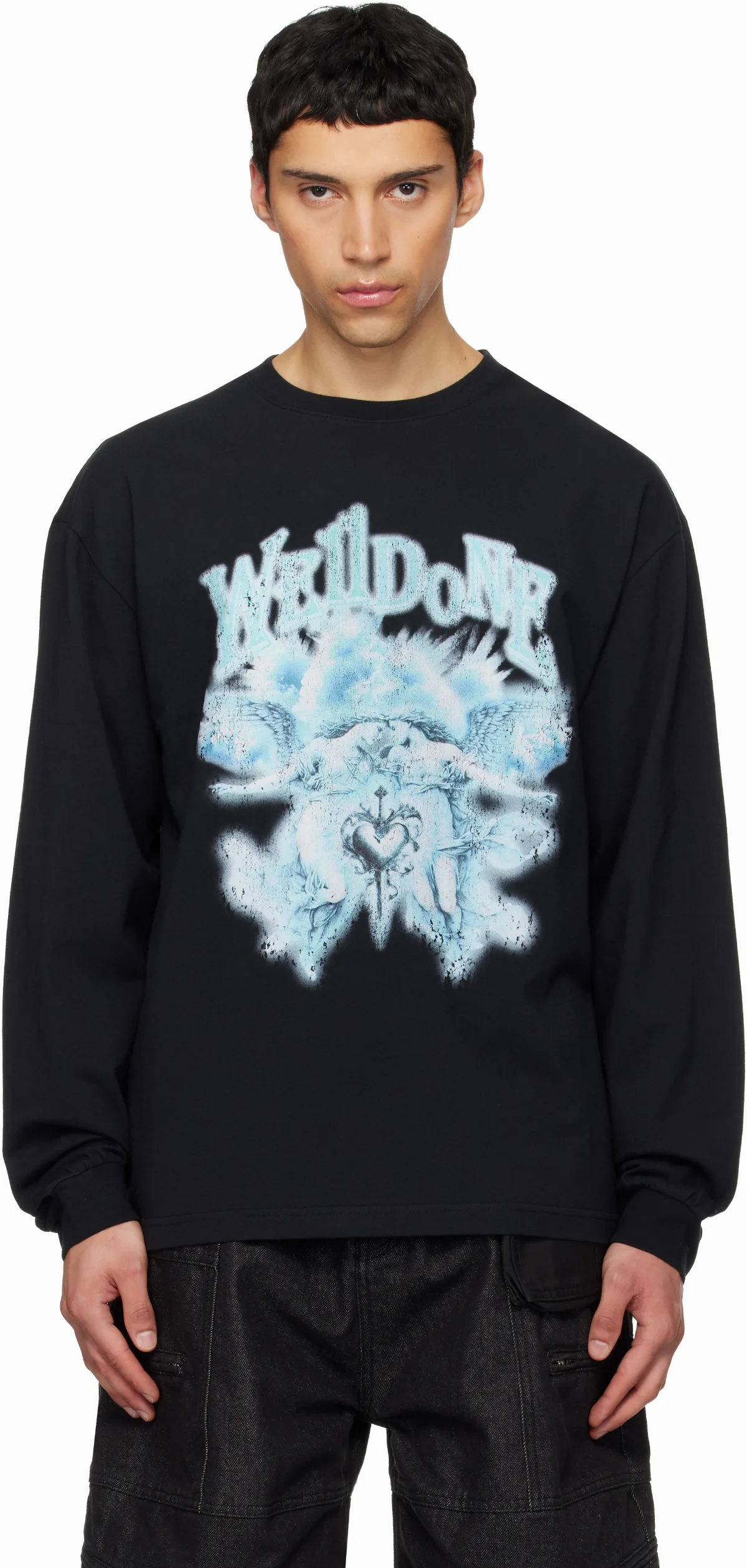 Black Angel Rock Long-Sleeved T-shirt