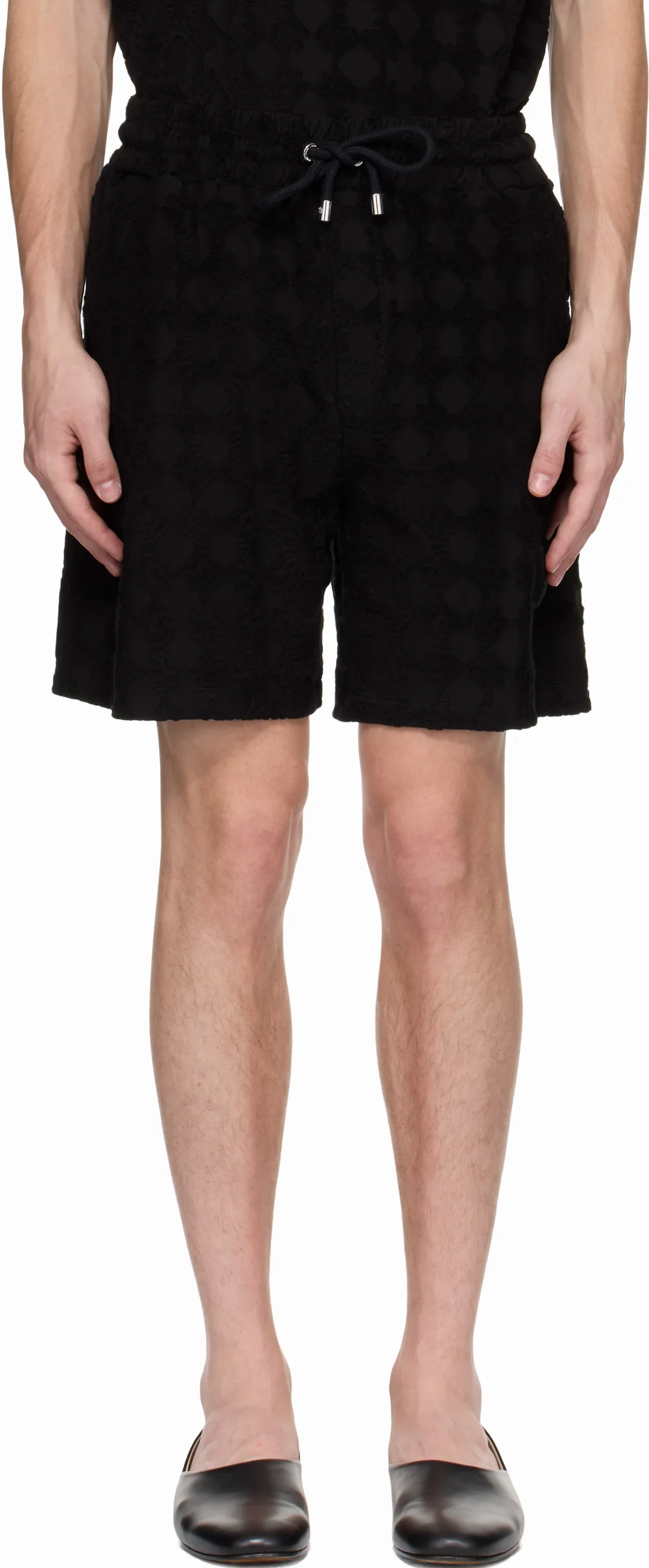Black MA Quad Toweling Shorts