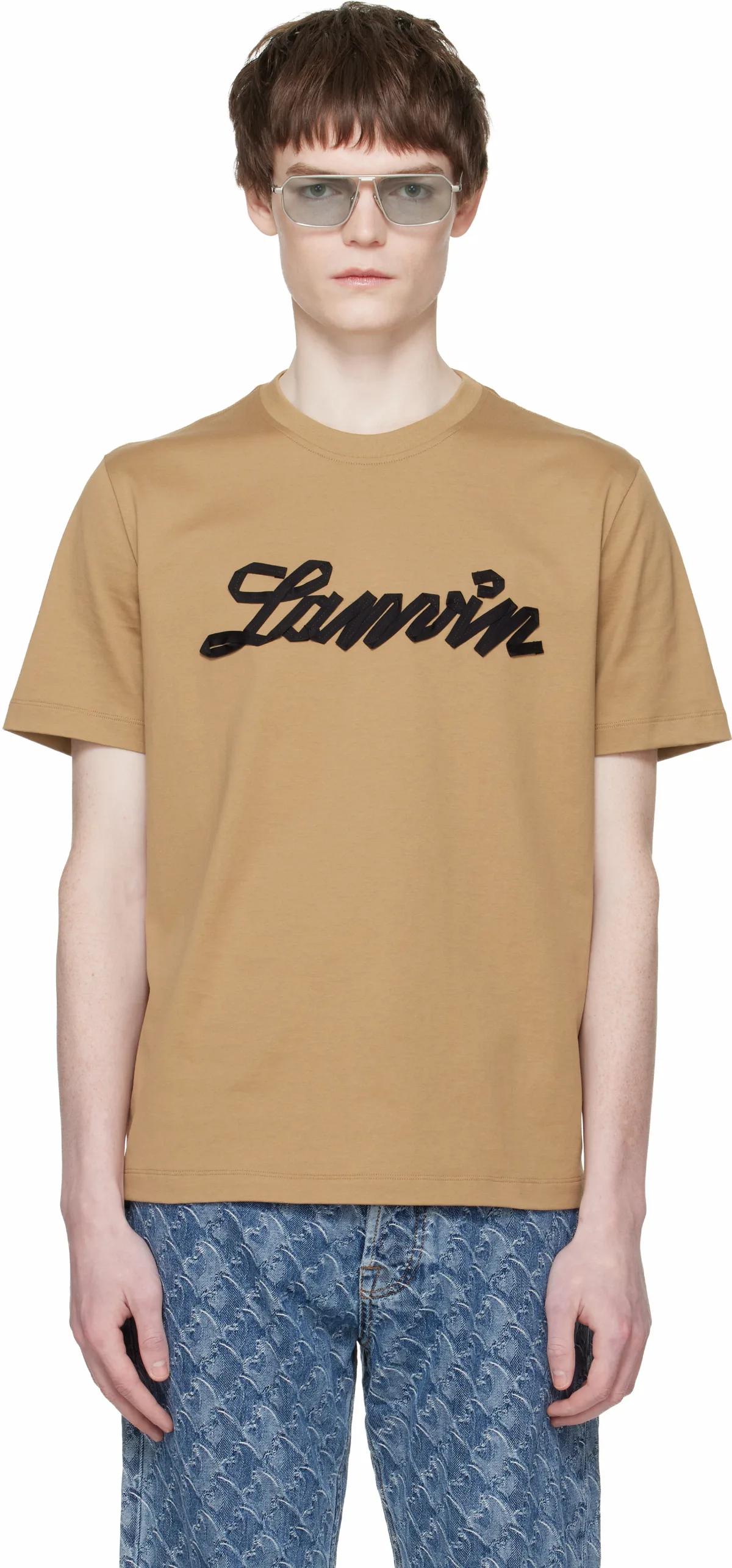 Tan'Lanvin Ribbon' T-shirt