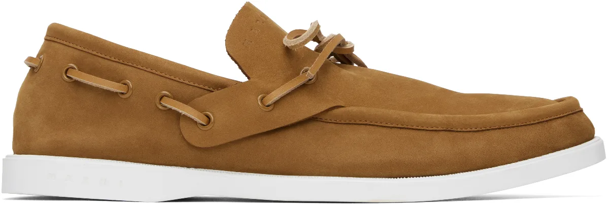 Tan Nubuck Boat Shoes