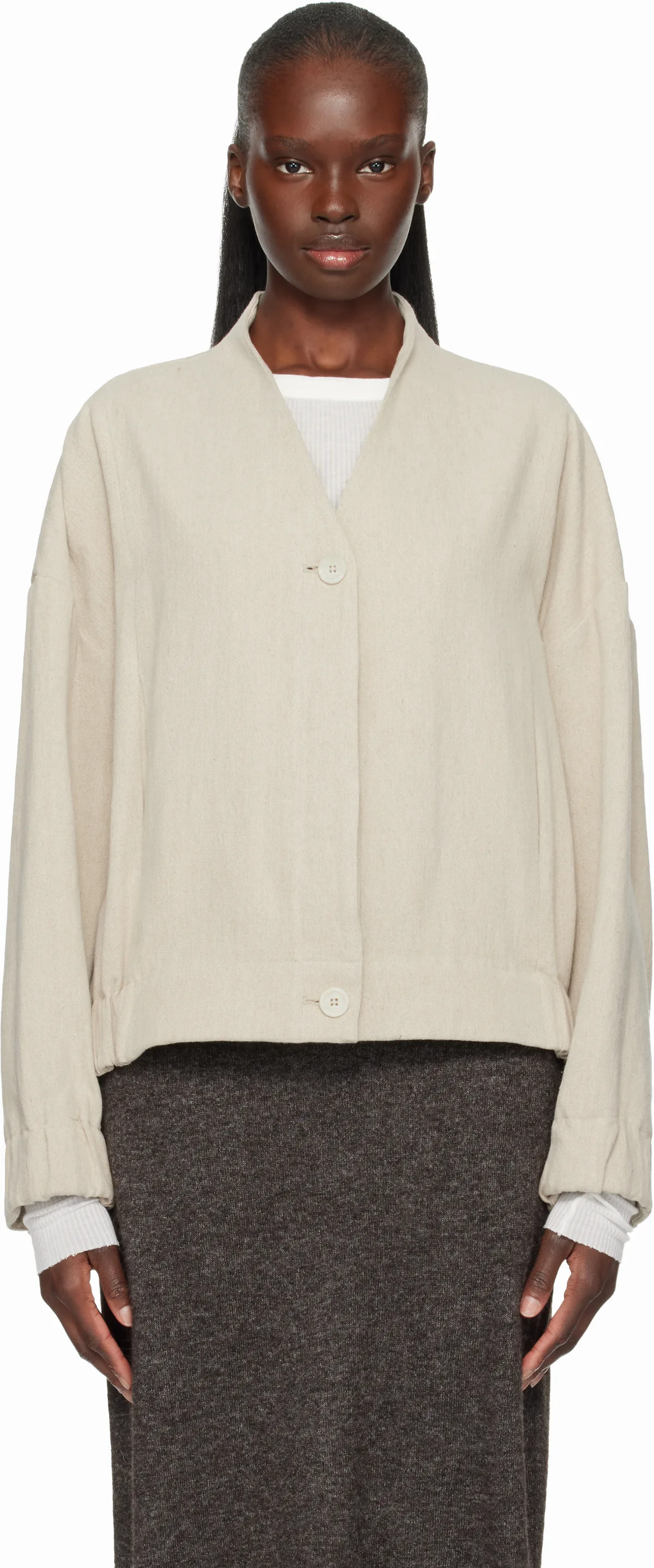 Beige Matte Jacket