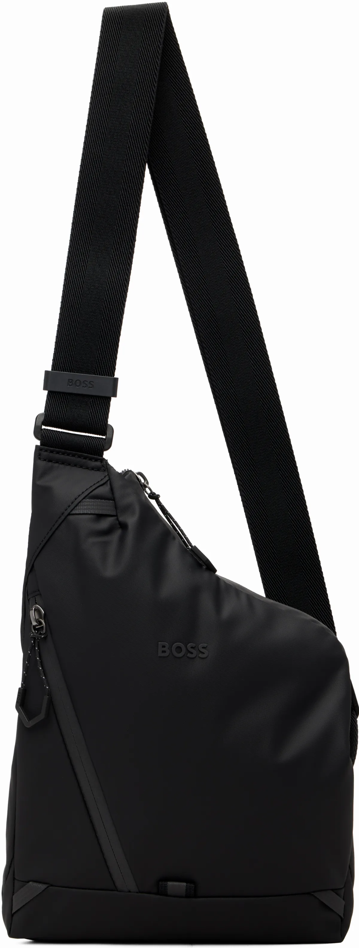 Black Canvas Messenger Bag