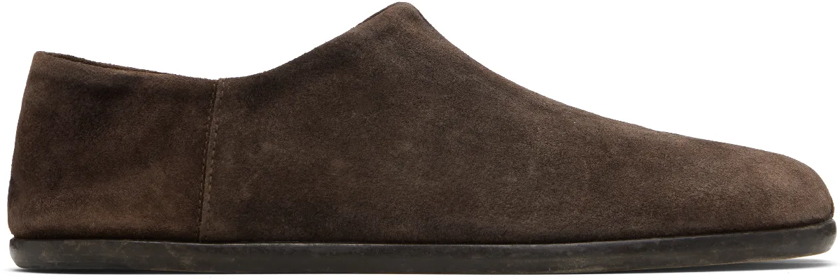 Brown Tabi Babouche Loafers