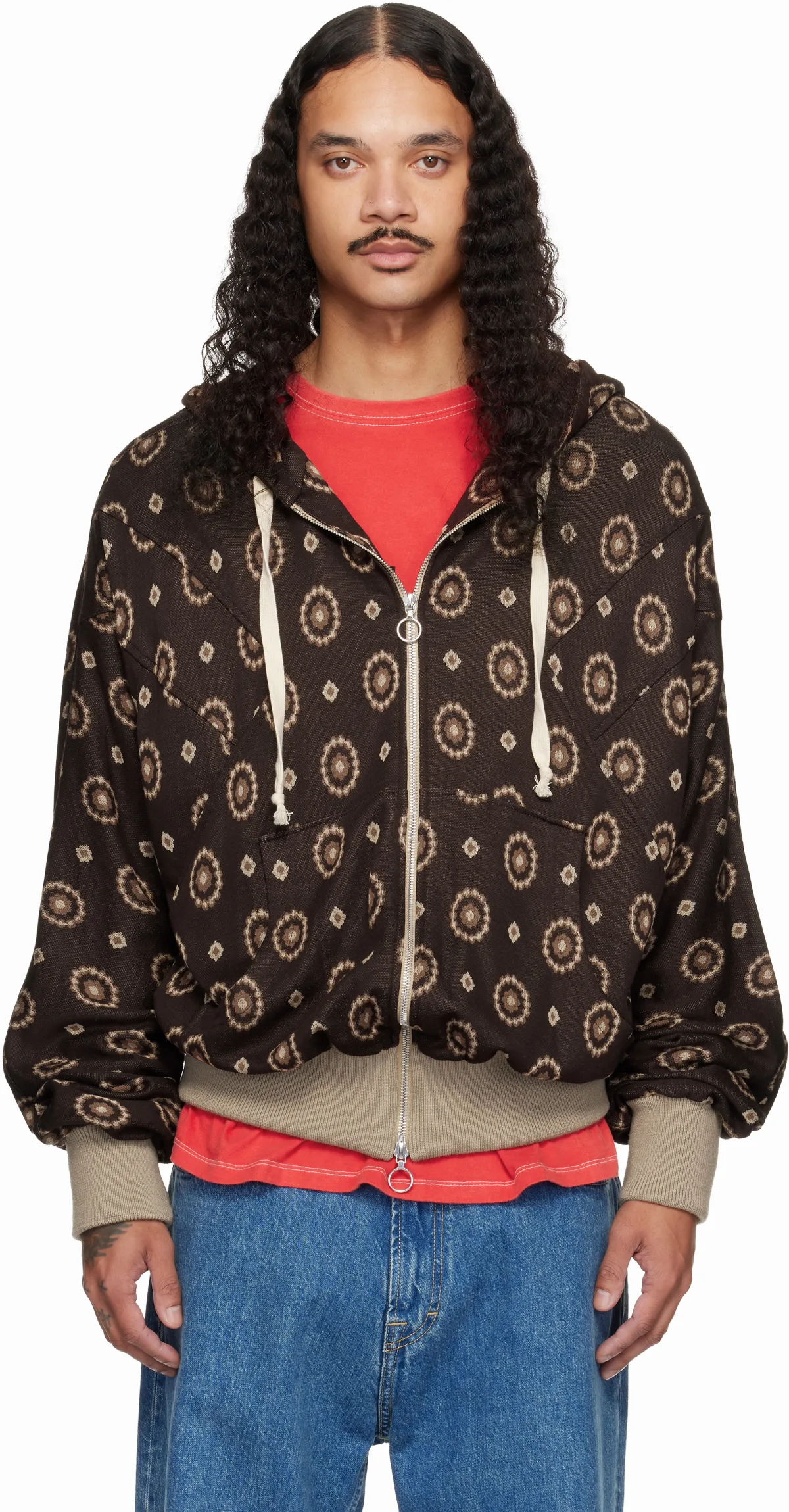 Brown Gracia Arm Flex Hoodie