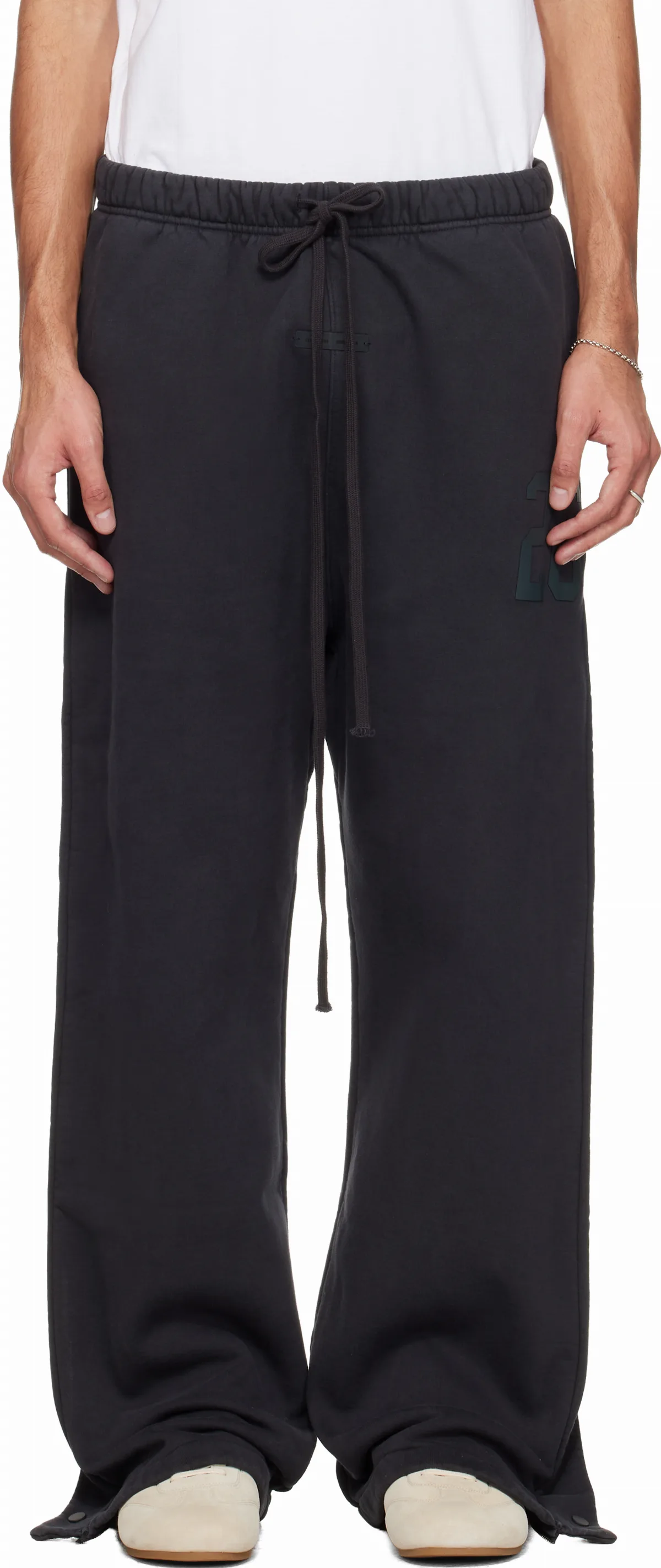 Black Holiday Heavy Fleece Tearaway Sweatpants