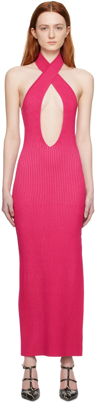 Pink Cutout Maxi Dress