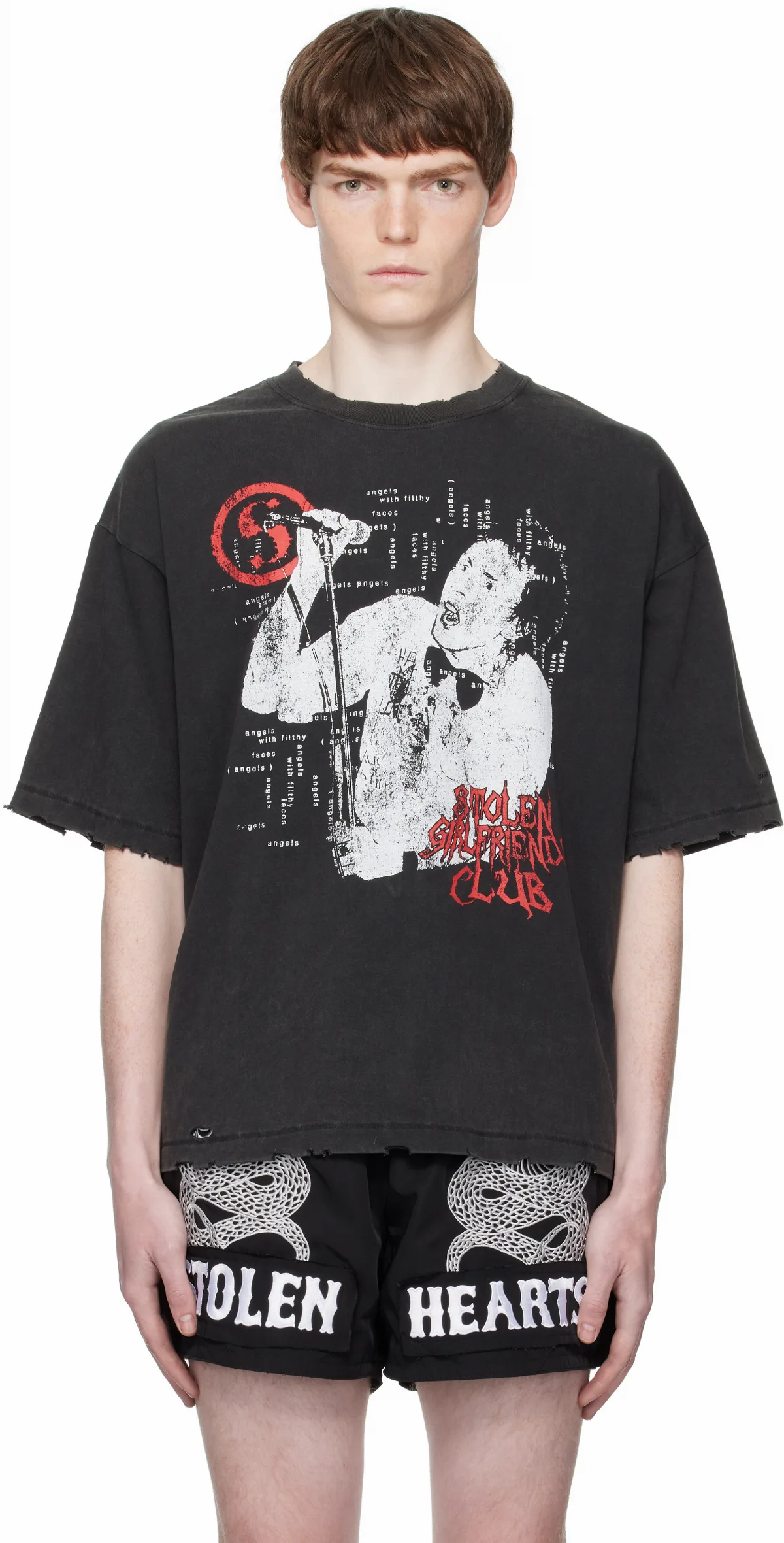 Black Punk Palace Relaxed T-shirt by Stolen Girlfriends Club