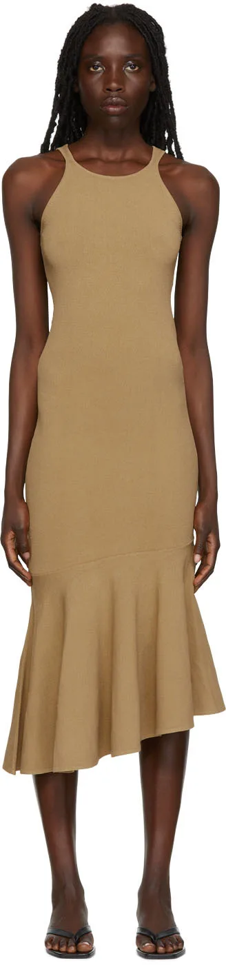 Khaki Charlize Midi Dress