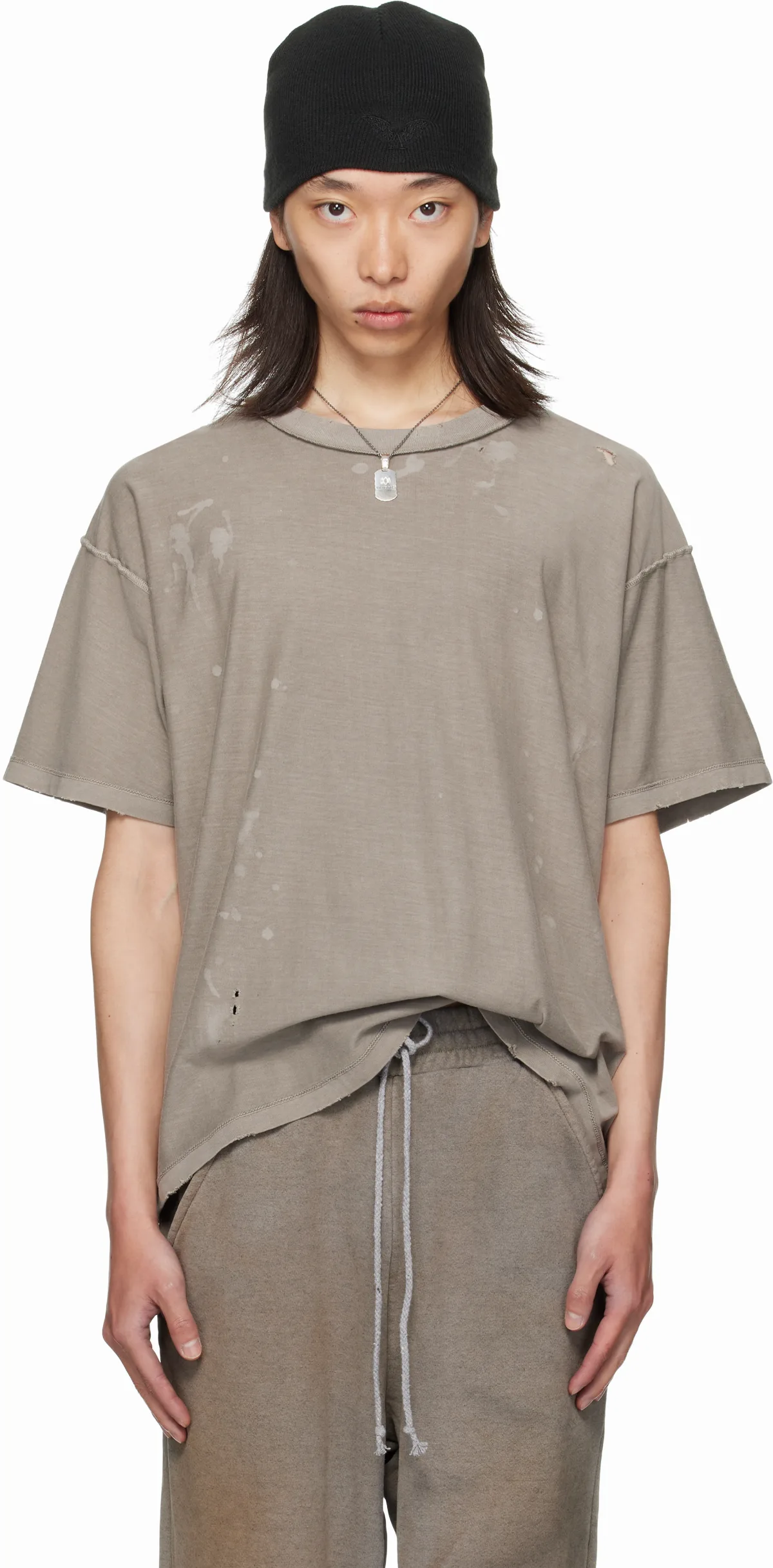 Gray Bleach T-shirt by ALEXANDER DIGENOVA