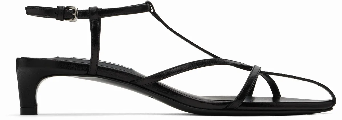 Black High Heeled Sandals