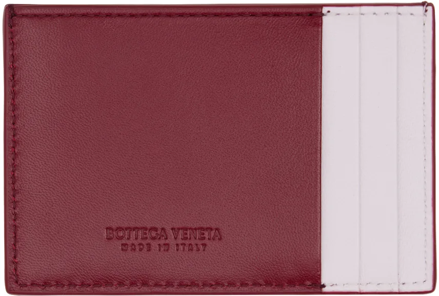 Red Cassette Card Holder by Bottega Veneta