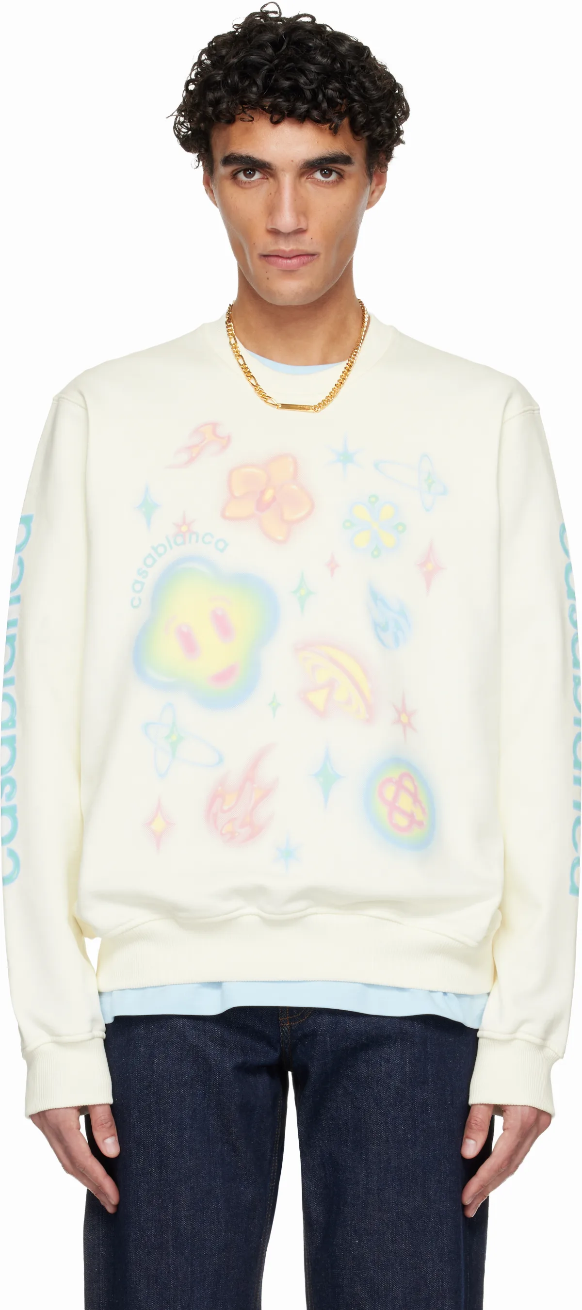 Off-White Airbrush Icons Sweatshirt by Casablanca