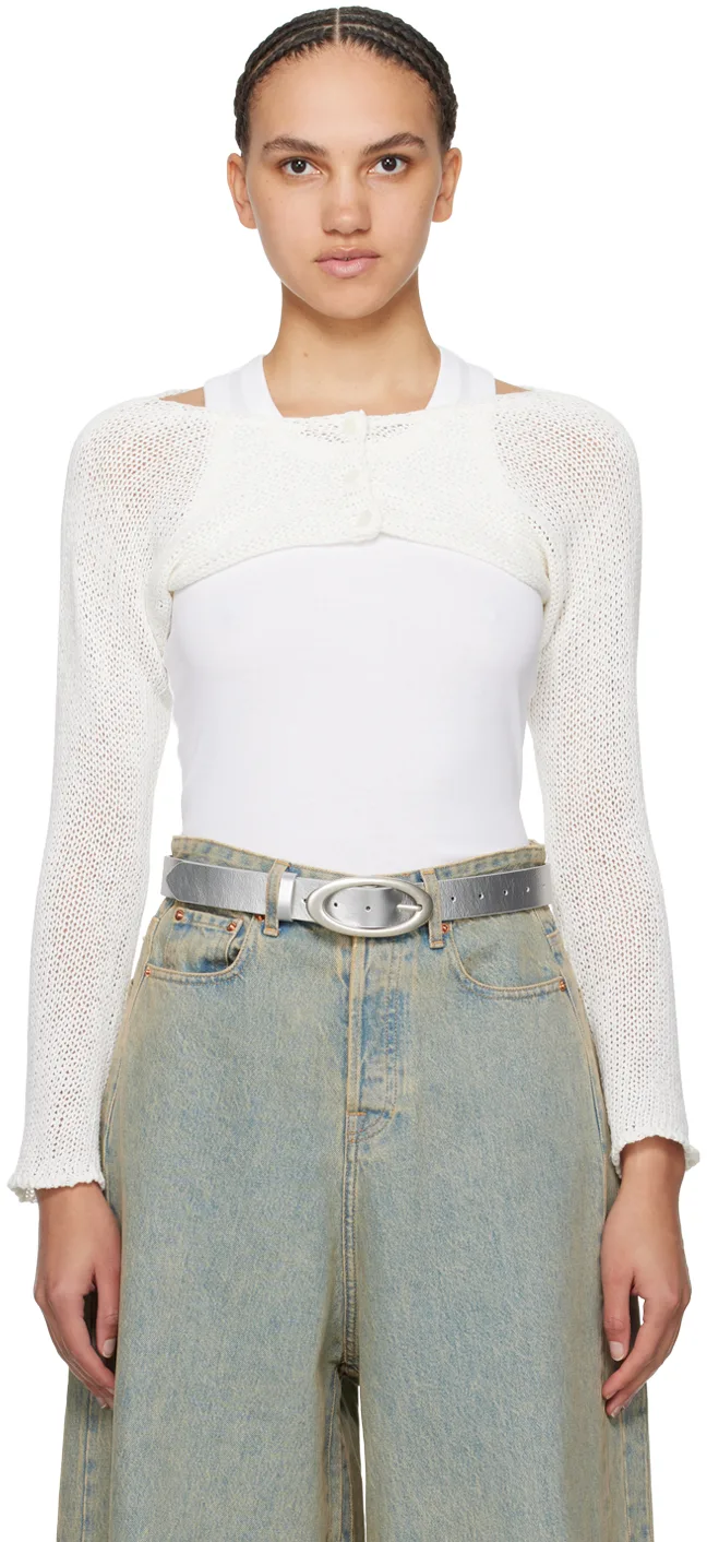 SSENSE Exclusive White Bolero Cardigan