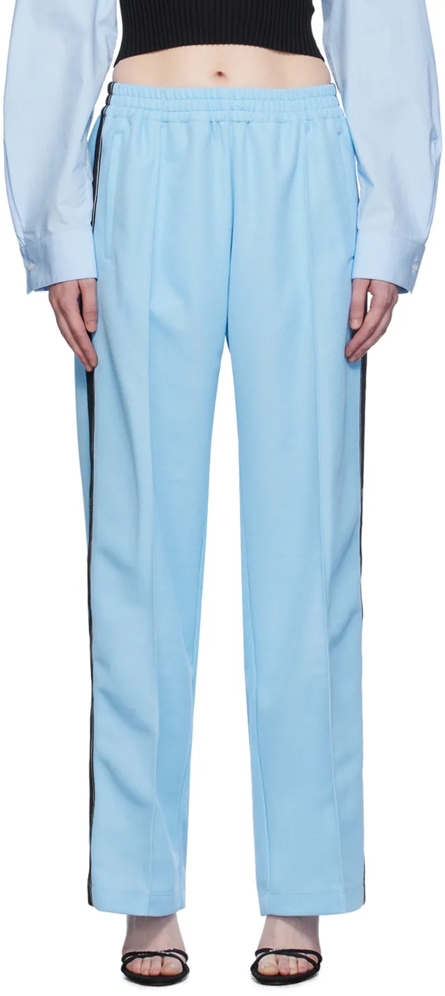 Blue Pinched Seam Track Pants