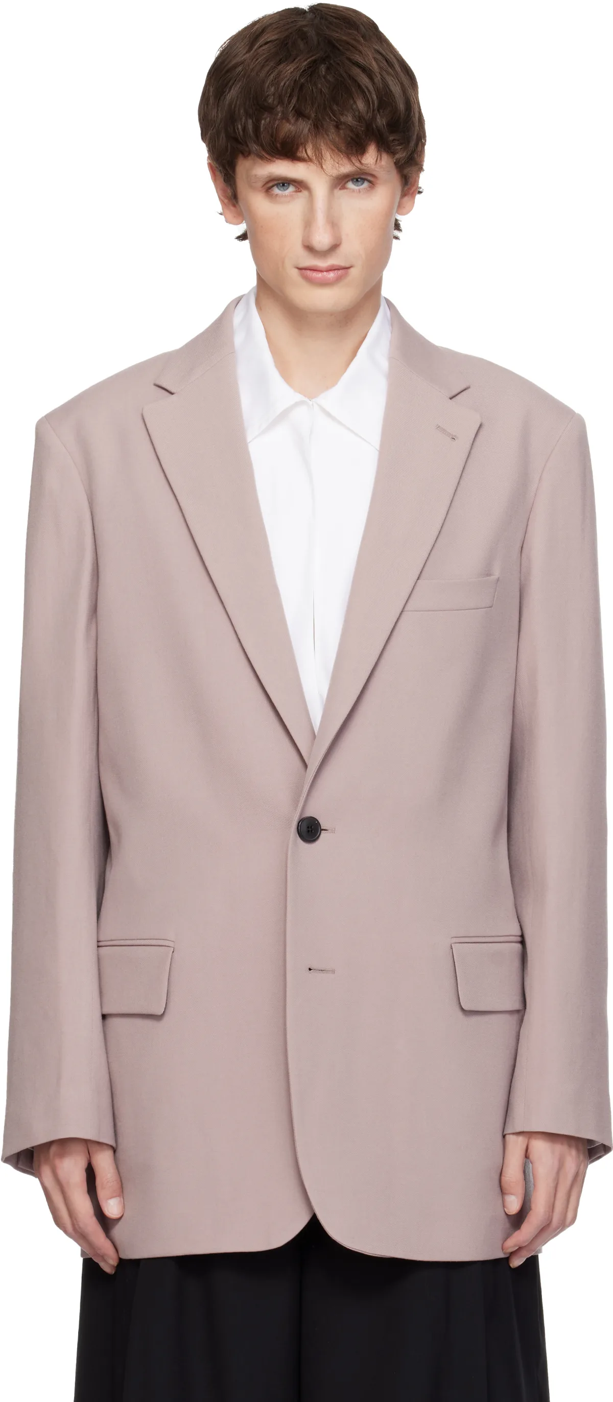 Pink Wool Blazer