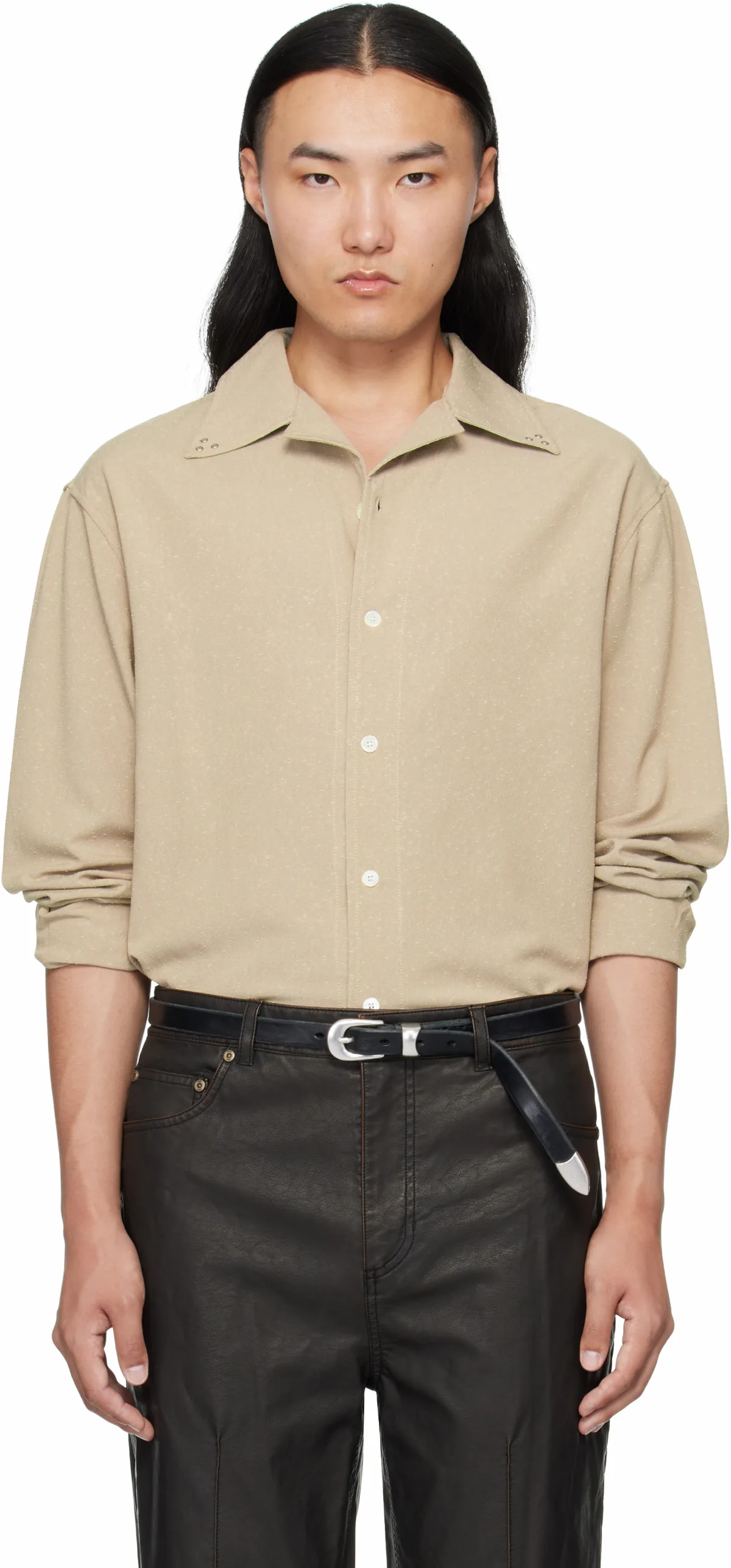 Beige Mode Shirt by MMIC
