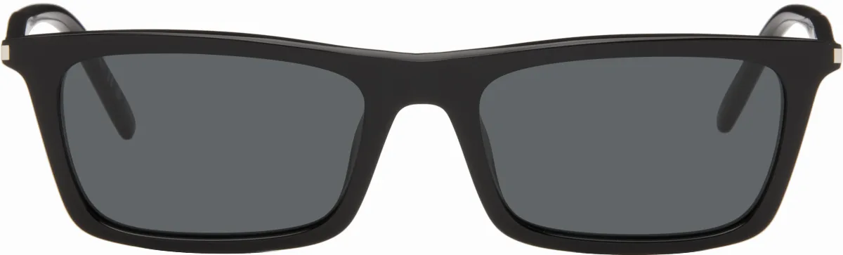 Black SL 890 Betty Thin Sunglasses by Saint Laurent